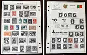 MINT USED PORTUGAL STAMPS LOT ON ALBUM PAGE HUMBERTO, SHORT SET & MORE - Picture 1 of 5