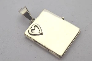 Taxco Mexican 925 Sterling Silver Locket Pendant Top (with Ball Chain 20"~24")  - Picture 1 of 10