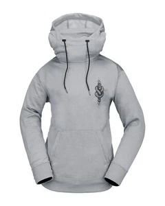 Volcom Riding Hydro Pullover Women's Sweatshirt, Heather Grey, X-Large - Picture 1 of 5