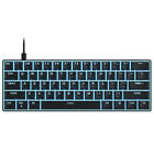 OUTEMU 61-key Mechanical Keyboard USB Wired hot swap LED Backlit Blue Switch AU