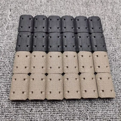 M-Lok Rail Cover Low Profile SNAP-IN Slot Covers for MLOK System Black / Tan
