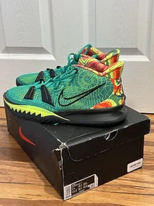 Nike Kyrie 7 ‘Ky-D Weatherman’ Green Volt Orange CQ9326-300 Men Size 14 - Picture 1 of 9