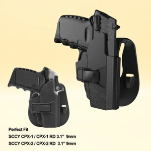 CPX-1 Holster 9mm OWB For SCCY CPX 1 CPX 2 CPX-1 RD CPX-2 RD 3.1" Holder Holster - Picture 1 of 7