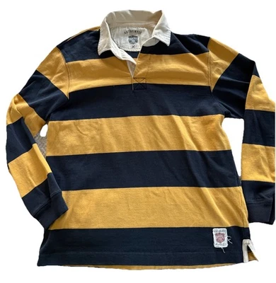 Eddie Bauer Men's Rugby Shirt Heavy Cotton, Long Sleeve, 90s/Y2k Vintage - Image 1 of 4