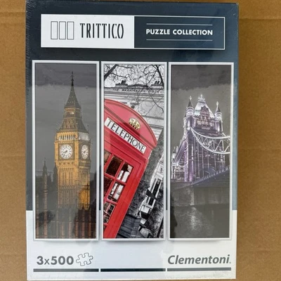 Rompecabezas Clementoni LONDRES 3x500 piezas #39306 colección Trittico nuevo sellado Foto 1 de 4