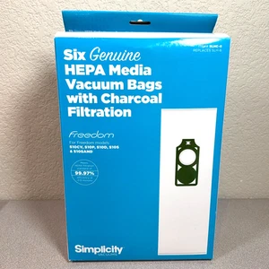 Sechs Original Simplicity Freedom HEPA-Medien Vakuumbeutel Kohlefilter SLHC-6 - Bild 1 von 5