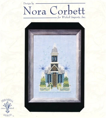 Nora Corbett LITTLE NEVY BLUE CHURCH SOLO patrón de punto de cruz ~ Navidad Foto 1 de 4