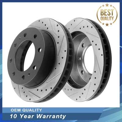 For Chevy Express Silverado GMC Savana Front Disc Brake Rotors 8 Lugs Rotor - Image 1 of 4