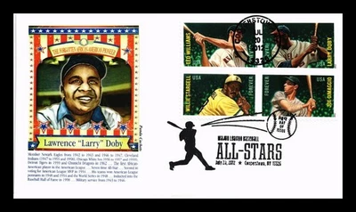 US COVER MAJOR LEAGUE BASEBALL ALL STARS FDC SETENANT PANDA CACHET - Image 1 of 2