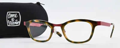 Anne et Valentin Glasses Frame Flora U 78 Rectangle Oval Tortoise Shell Red Type - Image 1 of 4