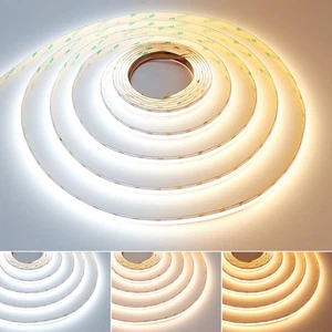 24V Spotlight Linear CCT Tunable White COB LED Strip 2700-6500K 16.4ft(5M) 62... - Picture 1 of 7