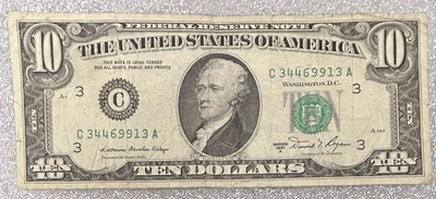 1981 Philadelphia $10 Note BL28 - Image 1 of 2