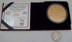HIGHLAND MINT BRONZE MEDALLION GRANT HILL ELITE LIMITED EDITION COA /5000 COIN - Picture 1 of 1