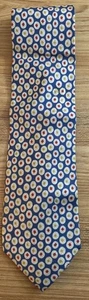 VITTORIO COTTA TIE MADE IN ITALY 100% SILK PRE-OWNED MULTICOLOR - Picture 1 of 3