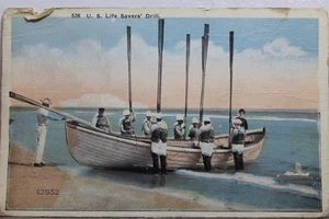 Scenic US Life Savers Drill Postcard Old Vintage Card View Standard Souvenir PC - Picture 1 of 2