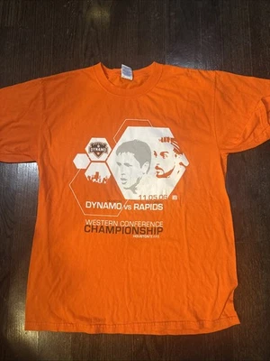 Rare 2006 Houston Dynamo Championship Shirt - Graphic Players Sz Large Tshirt - Image 1 of 4