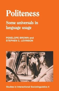 Politeness: Some Universals in Language Usage (Studies in Interactional Sociolin - Imagen 1 de 1