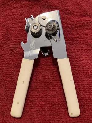 Vintage Swing-A-Way Manual Can Bottle Opener 7 Ivory Handles Made In USA - Image 1 of 4