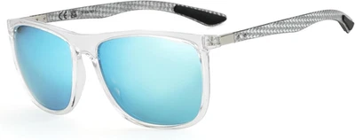 Occhiali Da Sole Polarizzati Uomo in Fibra Di Carbonio Staffa Occhiali Da Sole Q - Immagine 1 di 4