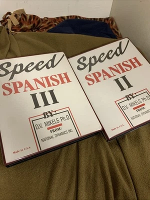 Spanish Speed Series II & III 16 cassettes and 2 Study Guide Books 1st Edition - Image 1 of 4