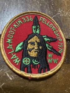 Order of the Arrow Wa-La-Moot-Kin Lodge 336 Fellowship 1974 patch - Picture 1 of 2