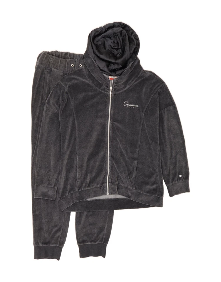 CHAMPION Womens Velour Full Tracksuit UK 18 XL  Grey AC02 - Image 1 of 4