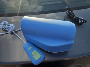 Mattress Genie HT-205B Contour Electric Air Pump with Remote, Blue, Tested Works - Picture 1 of 5