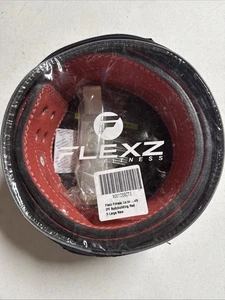 Flexz Fitness Hebel Gewichtheben Ledergürtel Rot XL - Bild 1 von 2