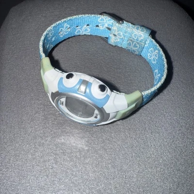 Timex 1440 Sports Digital Wristwatch Blue & White Clover Buckle Band WR 50M  - Image 1 of 4