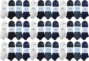 24 Pairs of Low Cut Ankle Socks for Big Kids Boys Girls, Bulk Pack Sock Size 6-8 - Picture 1 of 2