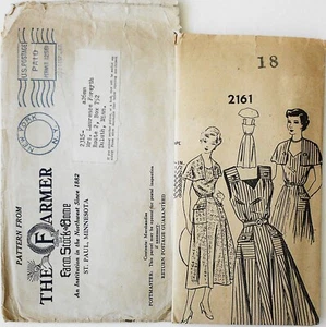 The Farmer Wife Vintage Misses Dress Cape Sewing Pattern Sz 18 FF - Picture 1 of 3