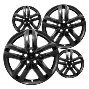Impostor Wheel Skins Gloss Black 19 Inch Styled Rims Set of 4 for 2018-2023 Equi - Picture 1 of 3
