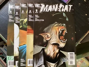 5 COMIC SET LOT MAN-BAT #1-5 COMPLETE DC 2006 JONES BATMAN - Picture 1 of 6