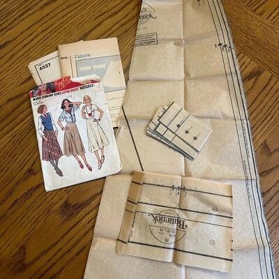 Butterick Skirt Sewing Pattern Size B 25 26.5 28 Marie Osmond 6116 VTG 70s CUT - Image 1 of 4