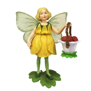 Flower Fairies Secret Garden (#FF1002) Buttercup Fairy w/ Raspberry Basket - Picture 1 of 3