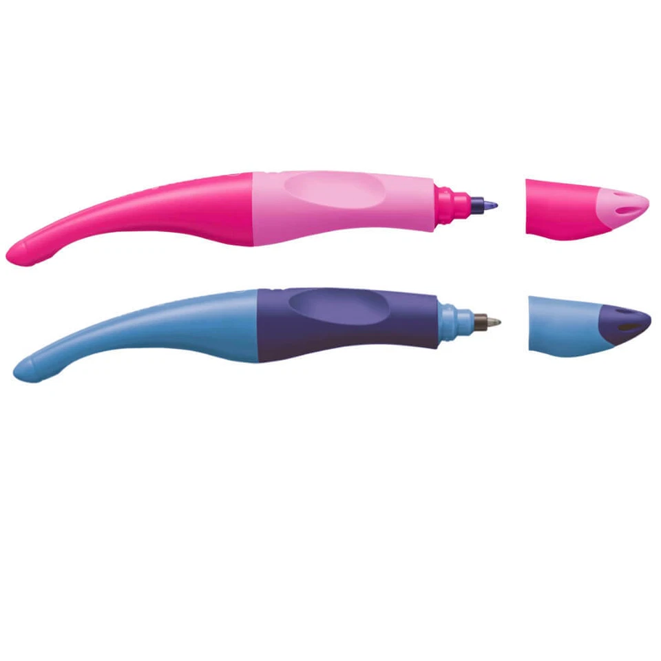 STABILO EASY Start Ergonomischer Tintenroller Rechtshänder blaue Patrone pink bl - Bild 1 von 1