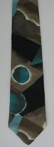 George Machado Zylos Hombre Corbata Cuello Corbata Seda Geométrica Abstracto - Imagen 1 de 2