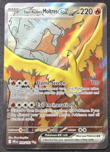 Pokémon Card Destined Rivals Team Rocket’s Moltres 208/182 SR FRESH PULLED MINT - Picture 1 of 6