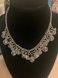 A New Day Clear Crystals Necklace 14inch With 3in Extension Chain - Picture 1 of 3