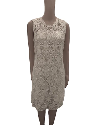 EMILIO PUCCI WHITE LACE SLEEVELESS COTTON DRESS SIZE 38ITL/US6 - Image 1 of 4