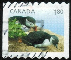 Canada sc#2713 Baby Wildlife: Puffin, Unit from Coil of 50, Used