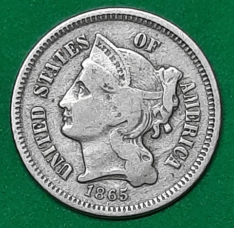 1865 Three Cent Piece! Cover