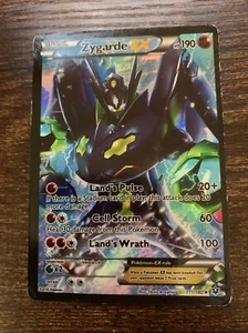 Pokemon Basic Zygarde EX Full Art 111/160 Heavily Played - Picture 1 of 2