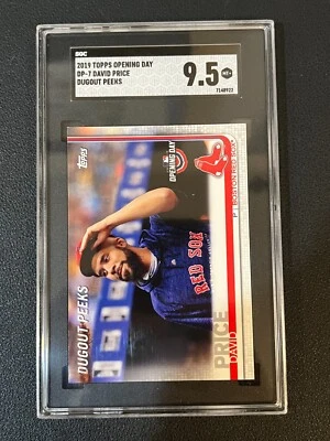 David Price 2019 Topps Opening Day Dugout Peeks SP Raro Red Sox SGC 9.5 - Imagem 1 de 2