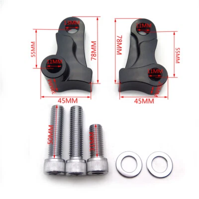 1.75" Rear Drop Lowering Slam Kit For Harley Dyna Street Bob Fat Bob 2006-2017 - Image 1 of 4