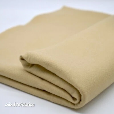 Champagne ACRYLIC FELT FABRIC By The Yard _72" WIDE_ Thick and Soft Felt Fabric - Image 1 of 4