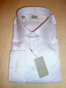 NEW $265 IKE BEHAR Mens Dress SHIRT 17 34 35 Lilac Made USA Cotton BC GOLD TF - Picture 1 of 6