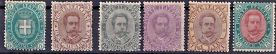 1889 Italy King Umberto I Definitives Complete set of 6 SG#38-43 CV.￡2855.5 - Image 1 of 3