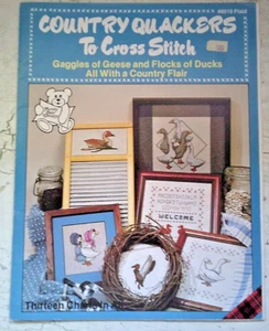 COUNTRY QUACKERS TO CROSS STITCH GEESE & DUCKS # 8019 - Picture 1 of 3