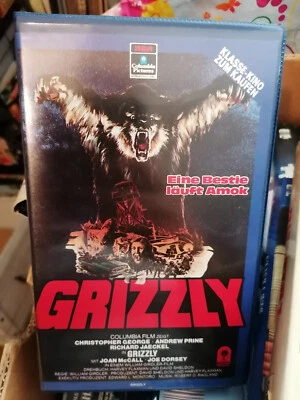 VHS RARITÄT: GRIZZLY - EINE BESTIE LÄUFT AMOK (1976) RCA - Bild 1 von 4
